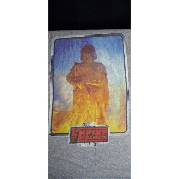 Star Wars Empire Strikes Back Boba Fett Men’s Large L Gray T-shirt - Picture 4 of 7